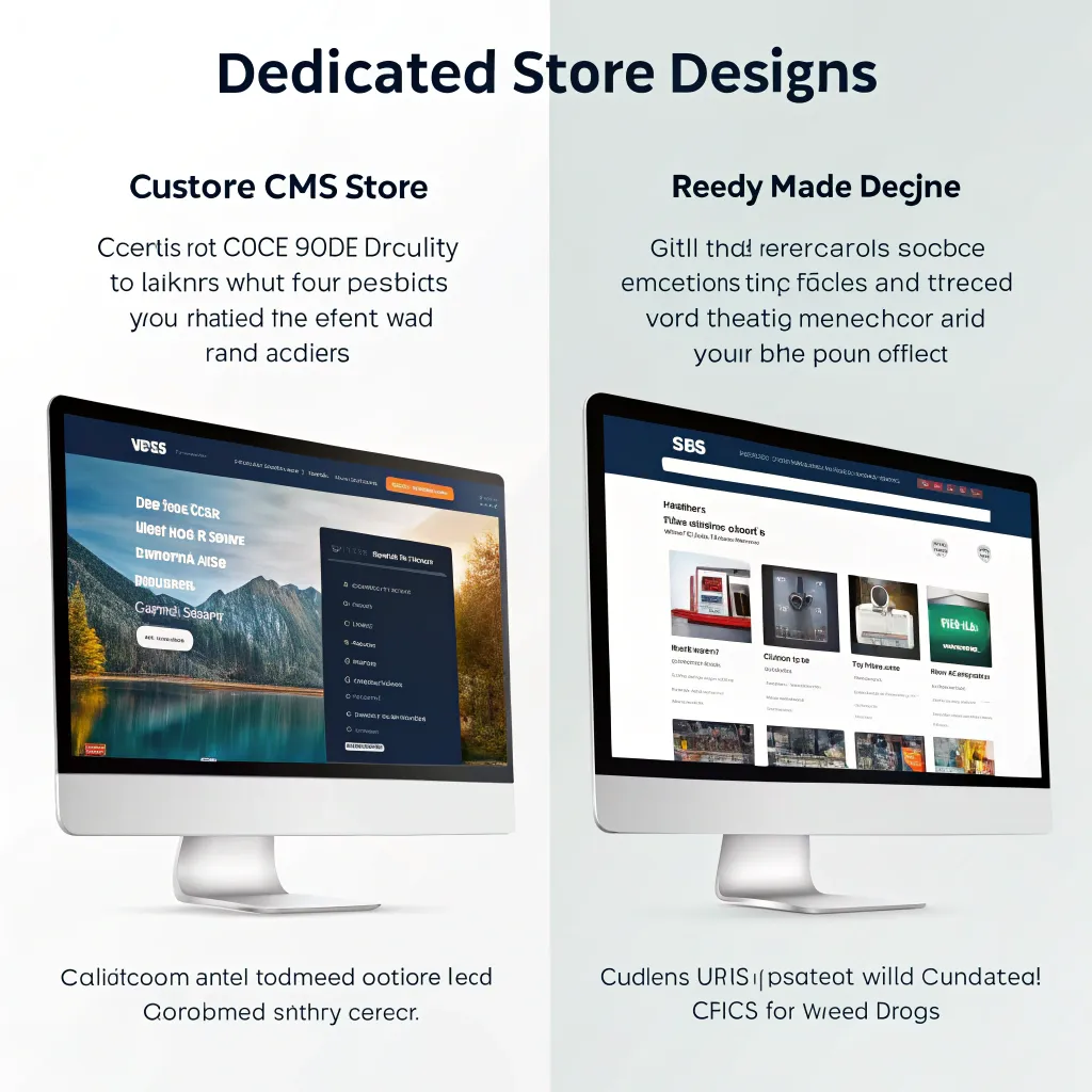 مقایسه طراحی سایت فروشگاهی اختصاصی با CMS آماده