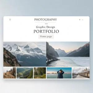 طراحی وبسایت شخصی عکاس